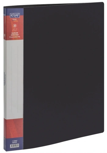 Kraf Sunum Dosyası A3 40lı SİYAH