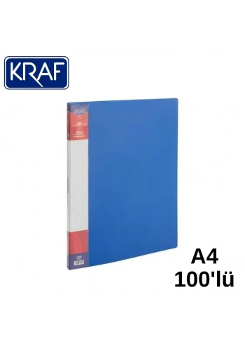 Kraf Sunum Dosyası A4 100lü Mavi
