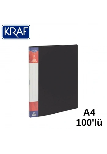 Kraf Sunum Dosyası A4 100lü Siyah