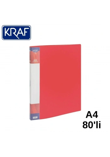 Kraf Sunum Dosyası A4 80li Kırmızı