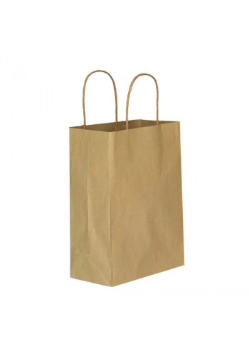 KRAFT KAĞIT HEDİYE VE ALIŞVERİŞ ÇANTASI (18X8X24) 25 ADET