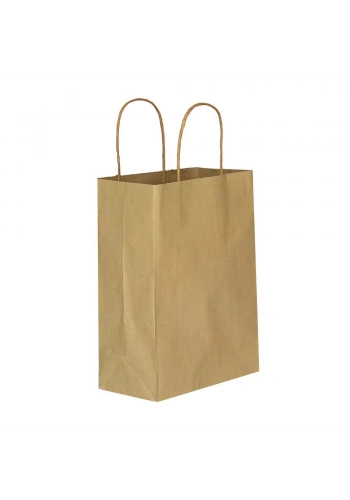KRAFT KAĞIT HEDİYE VE ALIŞVERİŞ ÇANTASI (18X8X24)  50 adet