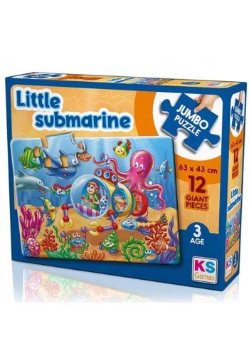 Ks Games Little Submarine Jumbo Puzzle 12 Prç. Jp 31006