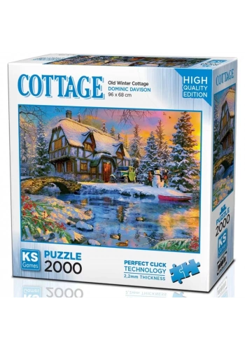Ks Games Old Winter Cottage 2000 Parça Yetişkin Puzzle