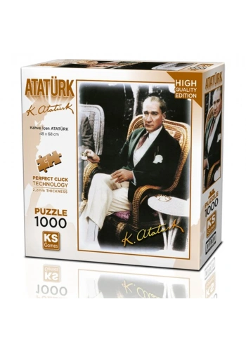 Ks Games Puzzle 1000 Parça Kahve İçen Atatürk 20727