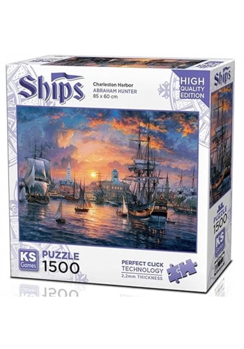 Ks Games Puzzle 1500 Parça Charleston Harbor