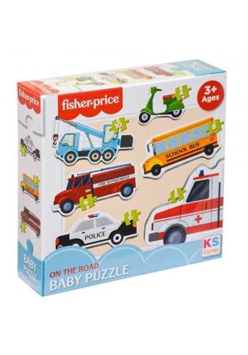 Ks Games Puzzle Fisher-Price Baby Puzzle On The Road Fp 13414