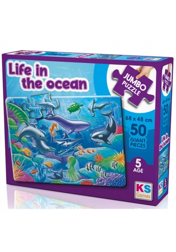 Ks Games Puzzle Life In The Ocean 50 Baby Puzzle Jumbo Puzzle Jp31013
