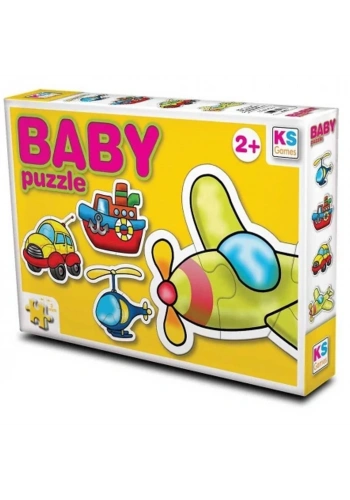 Ks Games Ulaşım/transportation 4in1 Puzzle 2/3/4/4