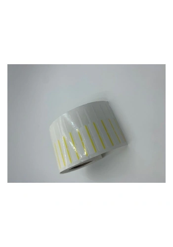 KUYUMCU ETİKETİ RENKLİ ÇİZGİLİ (İTHAL)10 X 72 1250 ADET SARI