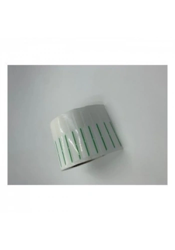 KUYUMCU ETİKETİ RENKLİ ÇİZGİLİ (İTHAL)10 X 72 1250 ADET YEŞİL