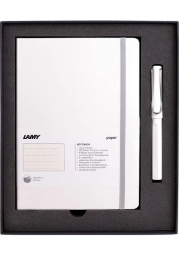 LAMY YUMUŞAK KAPAK A5 DEFTER VE BEYAZ ROLLER SET