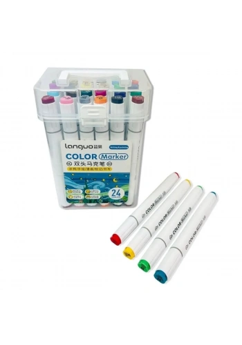 Languo Çift Uçlu Marker Seti 24lü