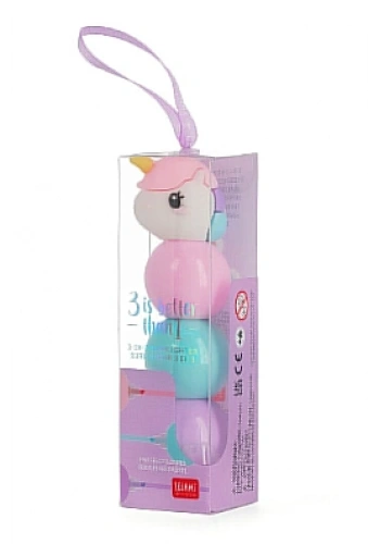 LEGAMİ MUMA00001 UNİCORN 3İN1 FOSFORLU KALEM