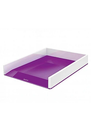 LEİTZ 5361 WOW DUO ÇİFT RENKLİ EVRAK RAFI METALİK MOR TEKLİ