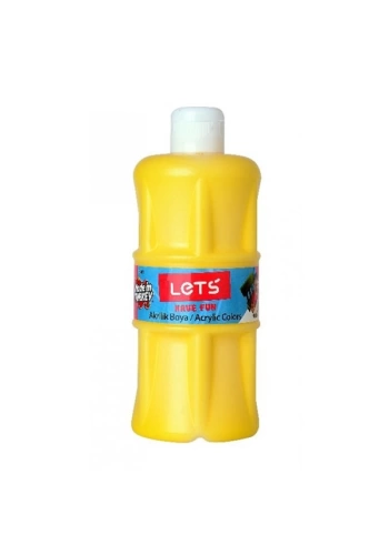 Lets Akrilik Boya 500 ML Sarı L-5301