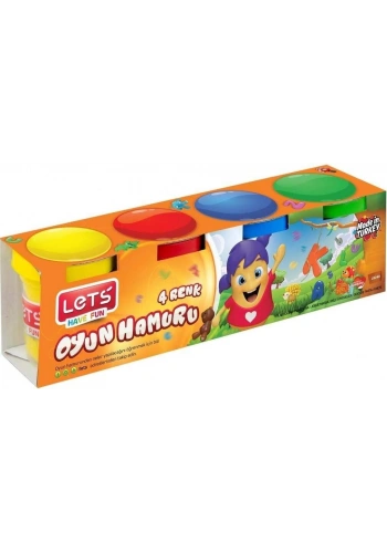 Lets Oyun Hamuru 4 Renk x 460 gr.