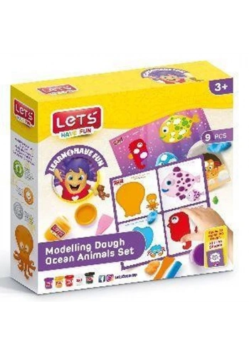 Lets Oyun Hamuru Deniz Canlıları Seti 9 Parça L9012
