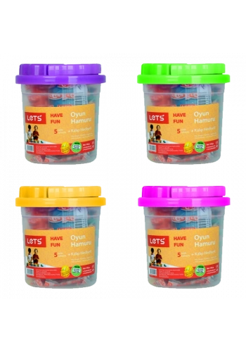 Lets Oyun Hamuru Kalıp Hediyeli 100 GR 5 Renk L8100