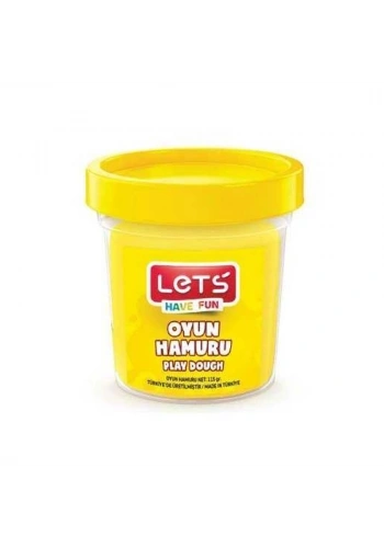Lets Oyun Hamuru Tek Renk Neon Sarı 110 GR L8440-17