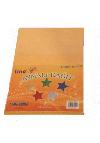 Lino Aynalı Kağıt 10 LU 23x33 CM 5 Renk 2708J