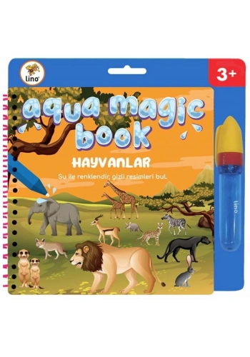 Lino Boyama Kitabı Aqua Magic Book Hayvanlar Sihirli TFL-1008