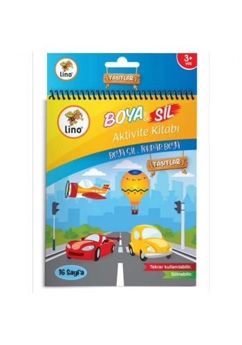 Lino Boyama Kitabı Boya & Sil Aktivite Araçlar Silinebilir BS-1001