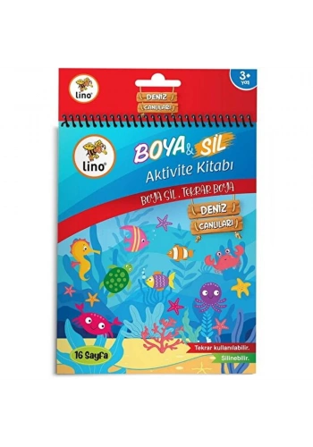 Lino Boyama Kitabı Boya & Sil Aktivite Denizaltı Silinebilir BS-1002