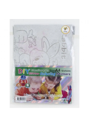 Lino Elişi Kağıdı Simli Yapışkanlı 5 Lİ 20x30 CM 3816J