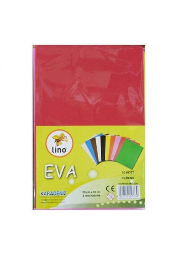 Lino Eva 20x30 Cm. Karışık Renk 10Lu (RBE-200***)