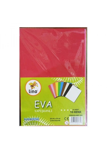 Lino Eva Yapışkanlı 20x30 Cm. Karışık Renk 10Lu (RBE-300)