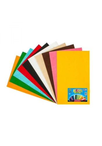 Lino Keçe 20x30 Cm.10 Renk 10Lu (2718J)