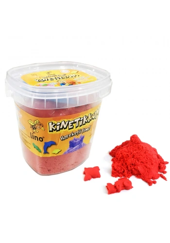 Lino Kinetik Kum Kovalı 500 GR 3 LÜ Kalıp Kırmızı LN-500KR
