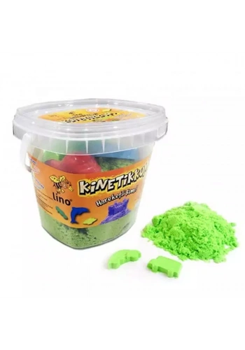 Lino Kinetik Kum Kovalı 500 GR 3 LÜ Kalıp Yeşil LN-500Y