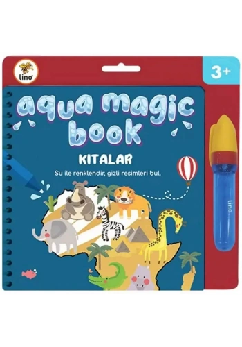 Lino Sihirli Boyama Kitabı Aqua Magic Book Kıtalar TFL-1001