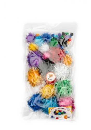 Lino Simli Ponpon Karışık 40lı