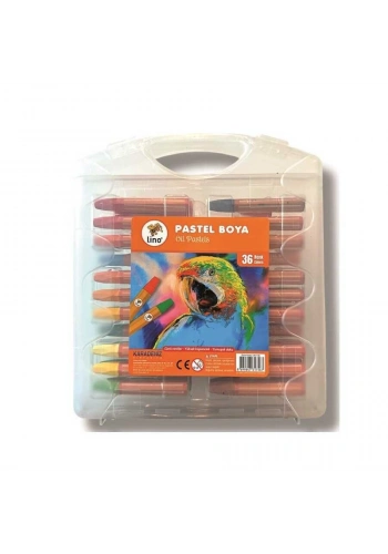 Lino Yağlı Pastel Boya 12 Renk Plastik Kutu