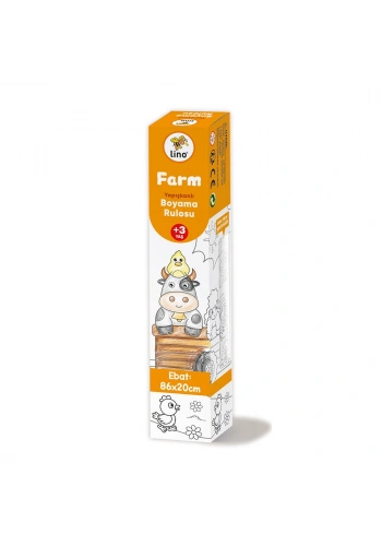 Lino Yapışkanlı Rulo Boyama Kağıdı 86x20 cm. FARM