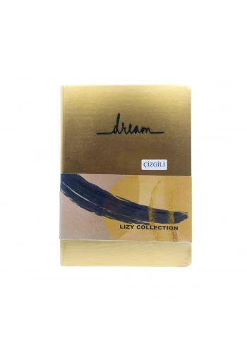 Liz Defter Metalik Ayna 15x21cm 120 Yaprak Altın