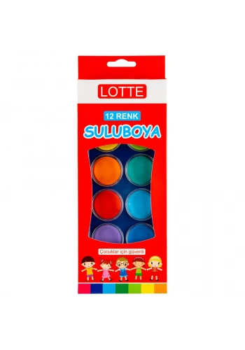 Lotte Suluboya 12 Renk - Büyük Boy
