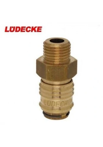 LÜDECKE ESM 14 A Mini Stoper Gövde (1/4 İnç Erkek)