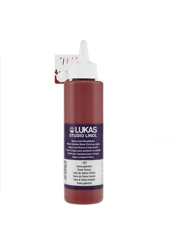 Lukas Studio Su Bazlı Linol Baskı Boyası 250 ml. Burnt Sienna