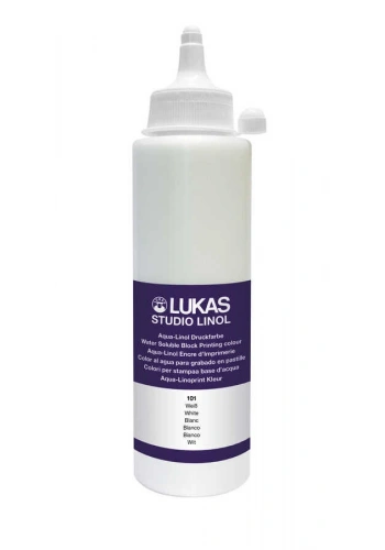 Lukas Studio Su Bazlı Linol Baskı Boyası 250 ml. Beyaz