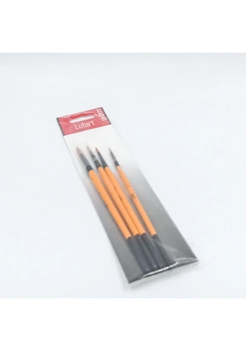 Lutart 4lü Yuvarlak Fırça Seti (1,3,5,7) SET-1