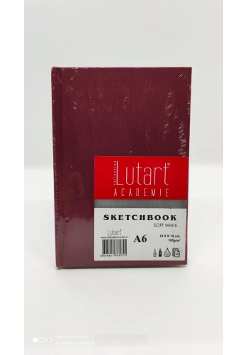Lutart Academie Eskiz Defteri A6 Sert Kapak 100gr 100 Yaprak Bordo