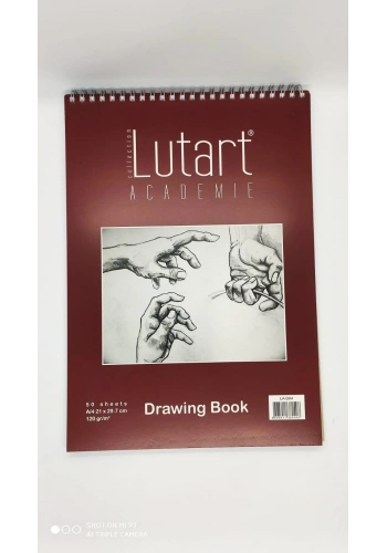 Lutart Eskiz Defteri A4 120gr Bordo 50 Sayfa