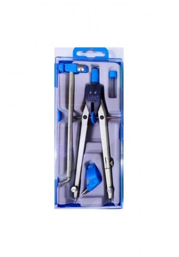 Lutek Uzatma Ayaklı Hassas Pergel Set 29004A Mavi