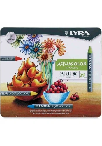 Lyra Aquacolor Sulandırılabilir Pastel Boya Seti 24 Renk