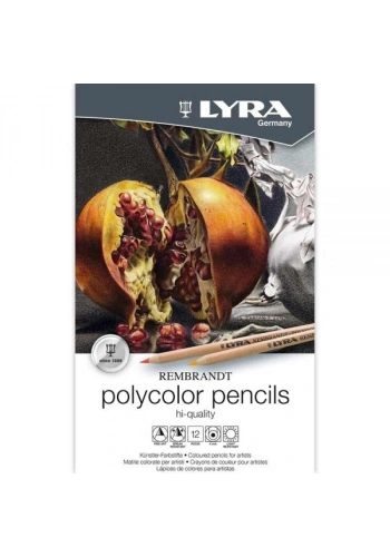 Lyra Rembrandt Polycolor Kuru Boya Kalemi Seti 12 Renk Metal Kutu