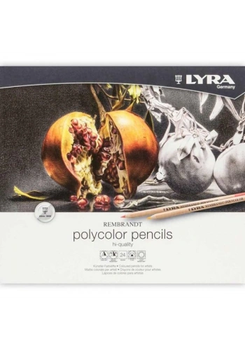 Lyra Rembrandt Polycolor Kuru Boya Kalemi Seti 24 Renk Metal Kutu